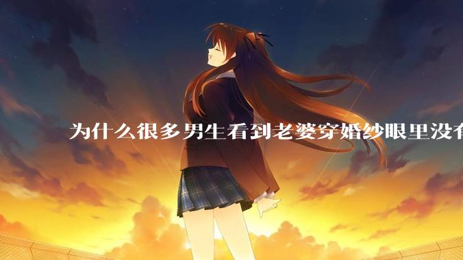 为什么很多男生看到老婆穿婚纱眼里没有光?